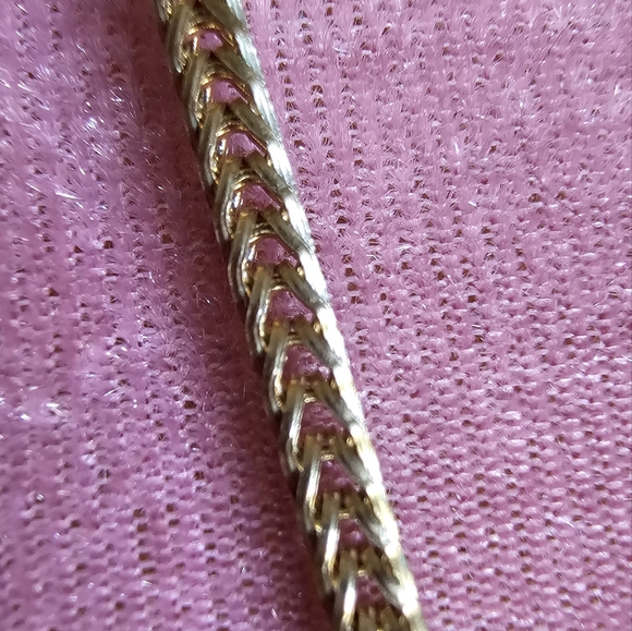 Vintage pale goldtone tassel necklace. - Picture 7 of 9